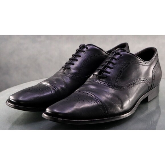 To Boot New York Aaron Men\'s Medallion Cap Toe Oxfords Dress Shoes Size 11.5 M